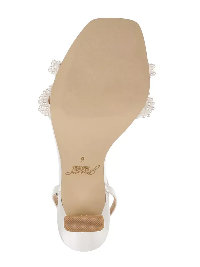 Женские босоножки Noah на шпильке Jewel Badgley Mischka — изображение 5 из 5, слоновая кость