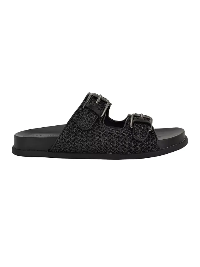Шлепанцы женские Calvin Klein Vibe Saffiano — изображение 2 из 5, черный