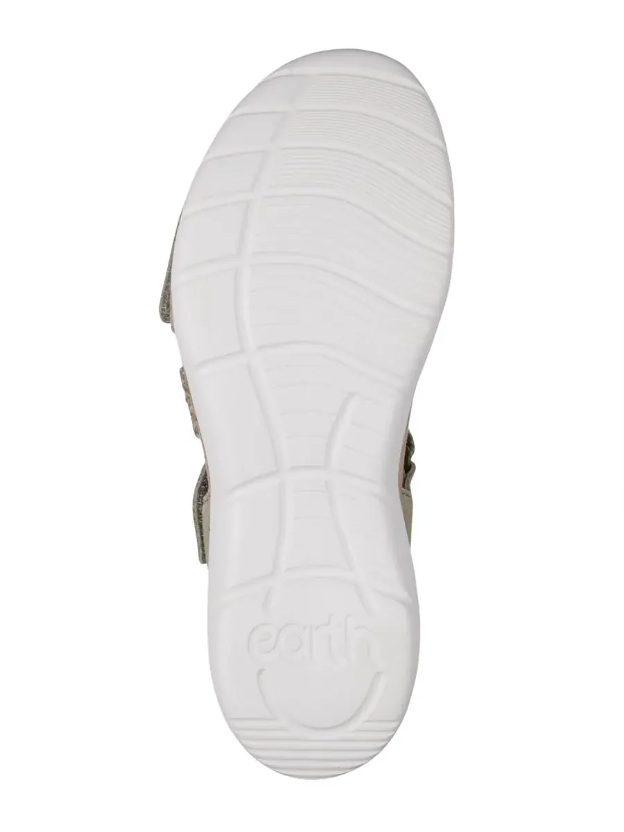 Женские сандалии на низкой танкетке Reston с ремешками Earth, Sage Suede/Sage Raffia — изображение 5 из 5