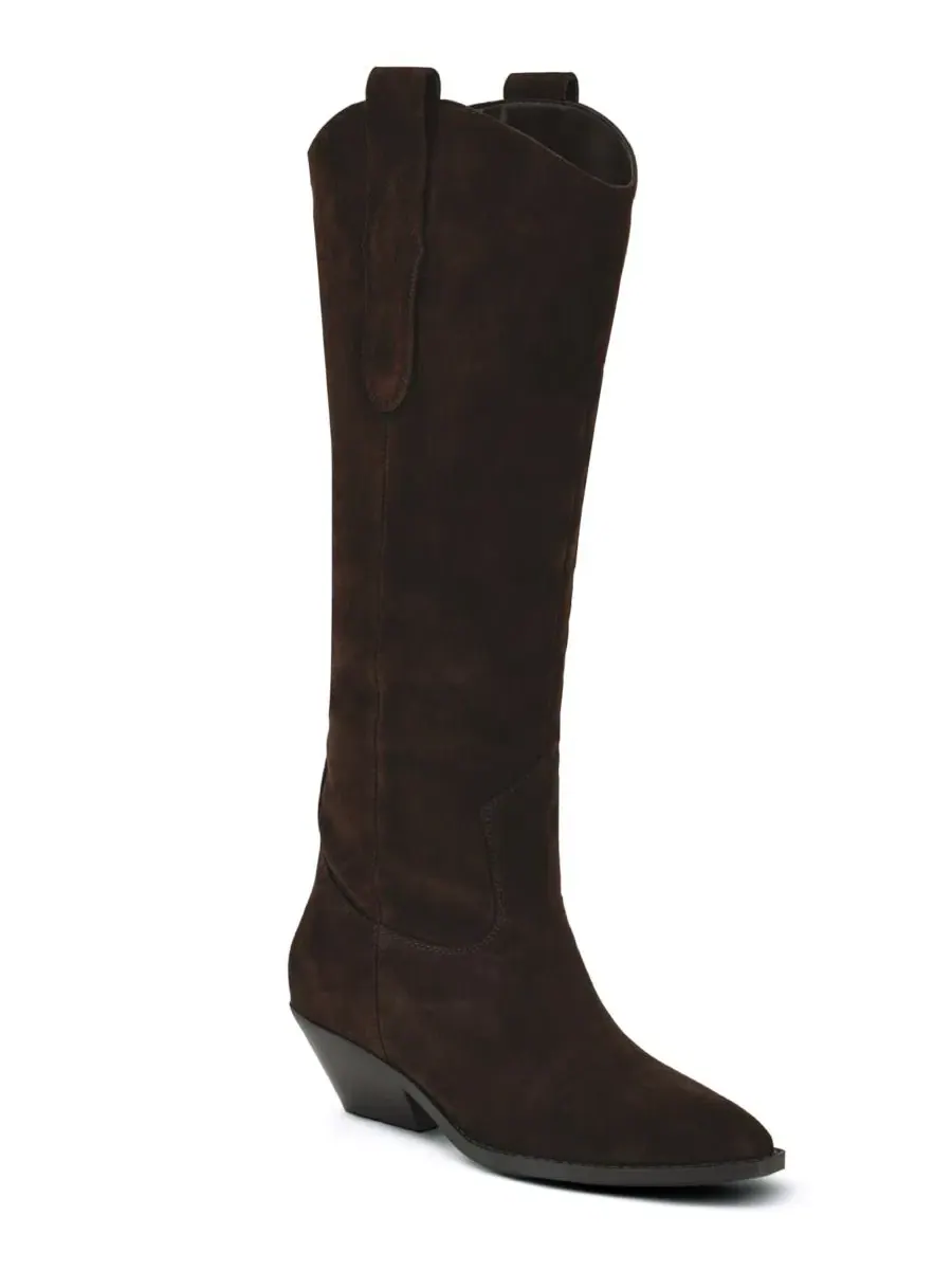 Ботинки с заостренным носком и низким каблуком Asken Western Nine West