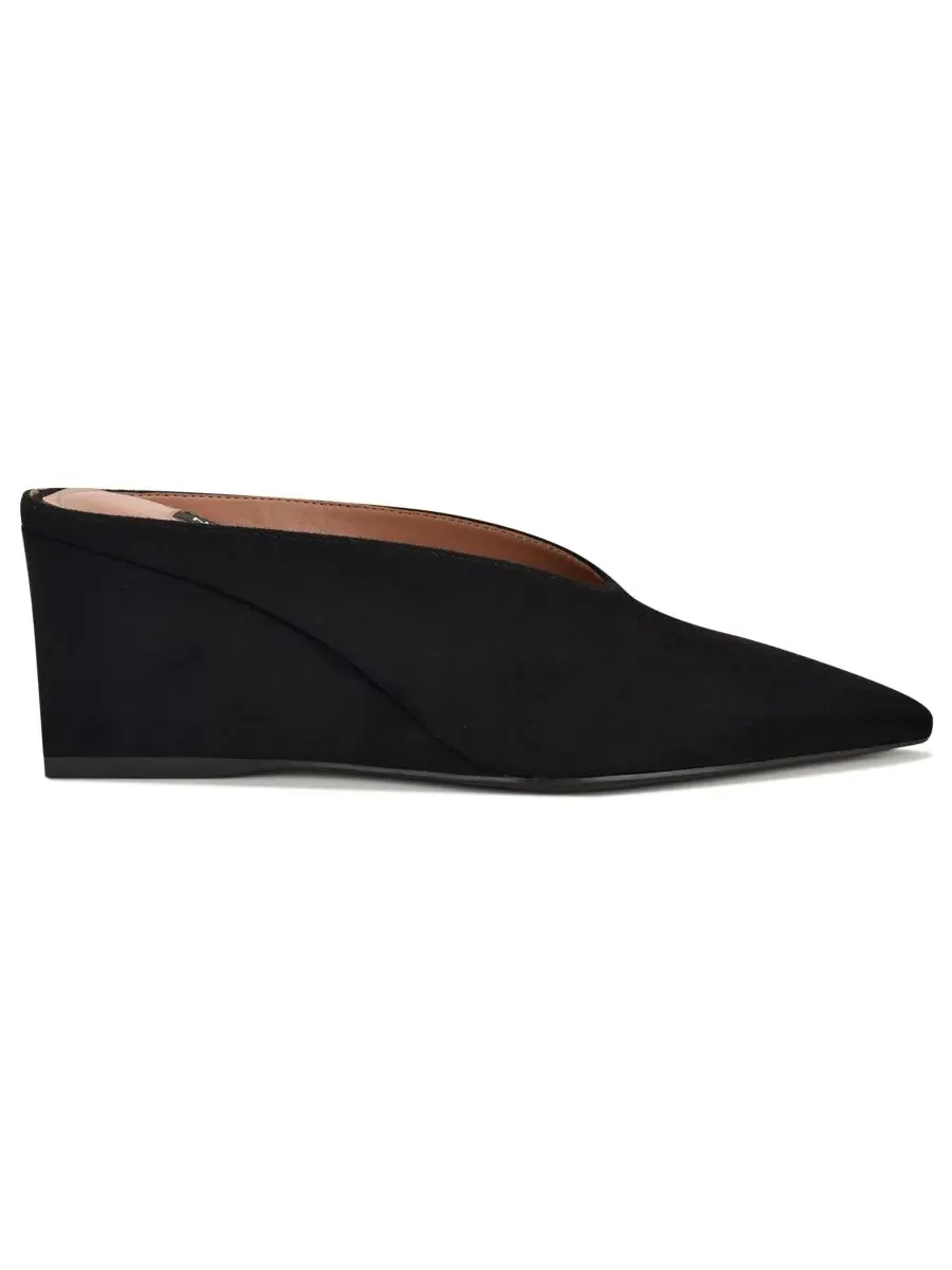 Женские мюли Lanah с острым носком на танкетке Nine West — изображение 2 из 5, черный