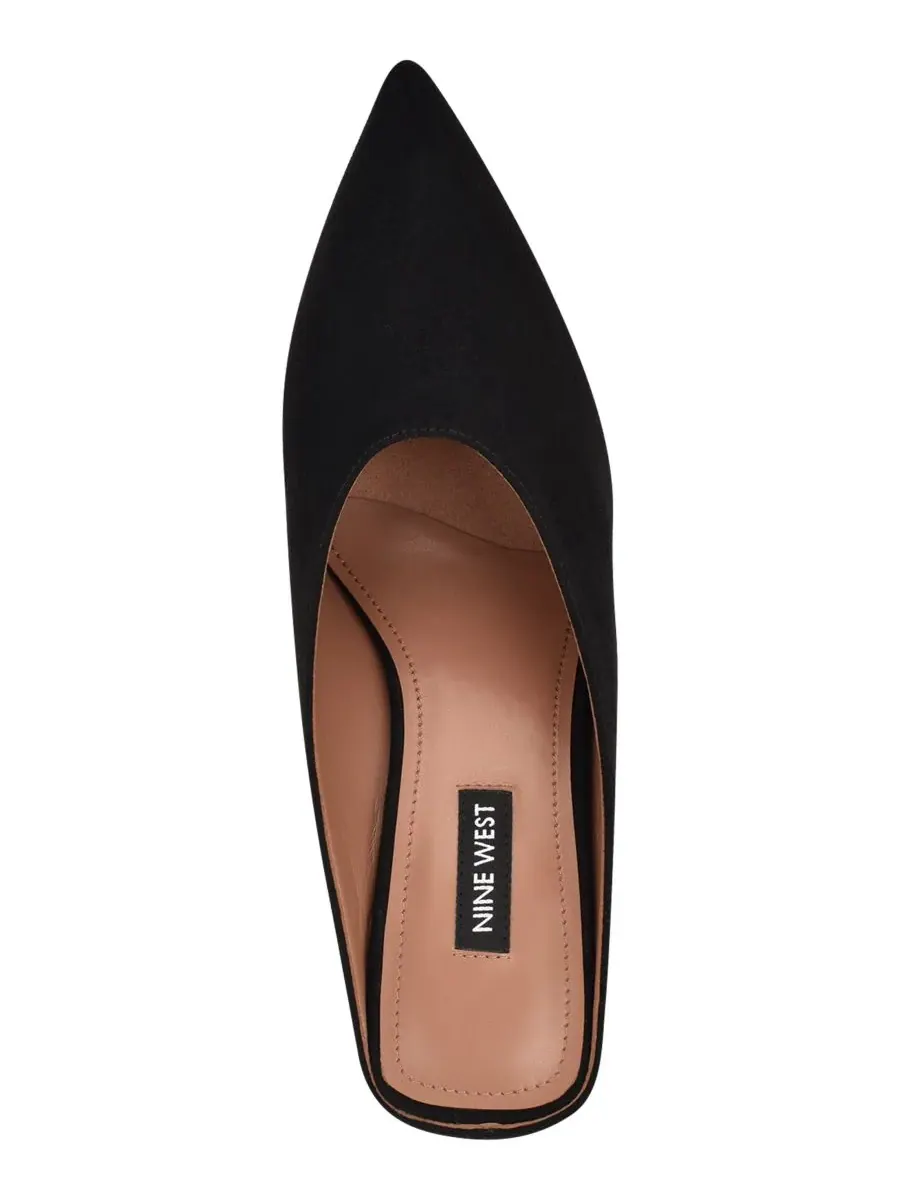 Женские мюли Lanah с острым носком на танкетке Nine West — изображение 4 из 5, черный