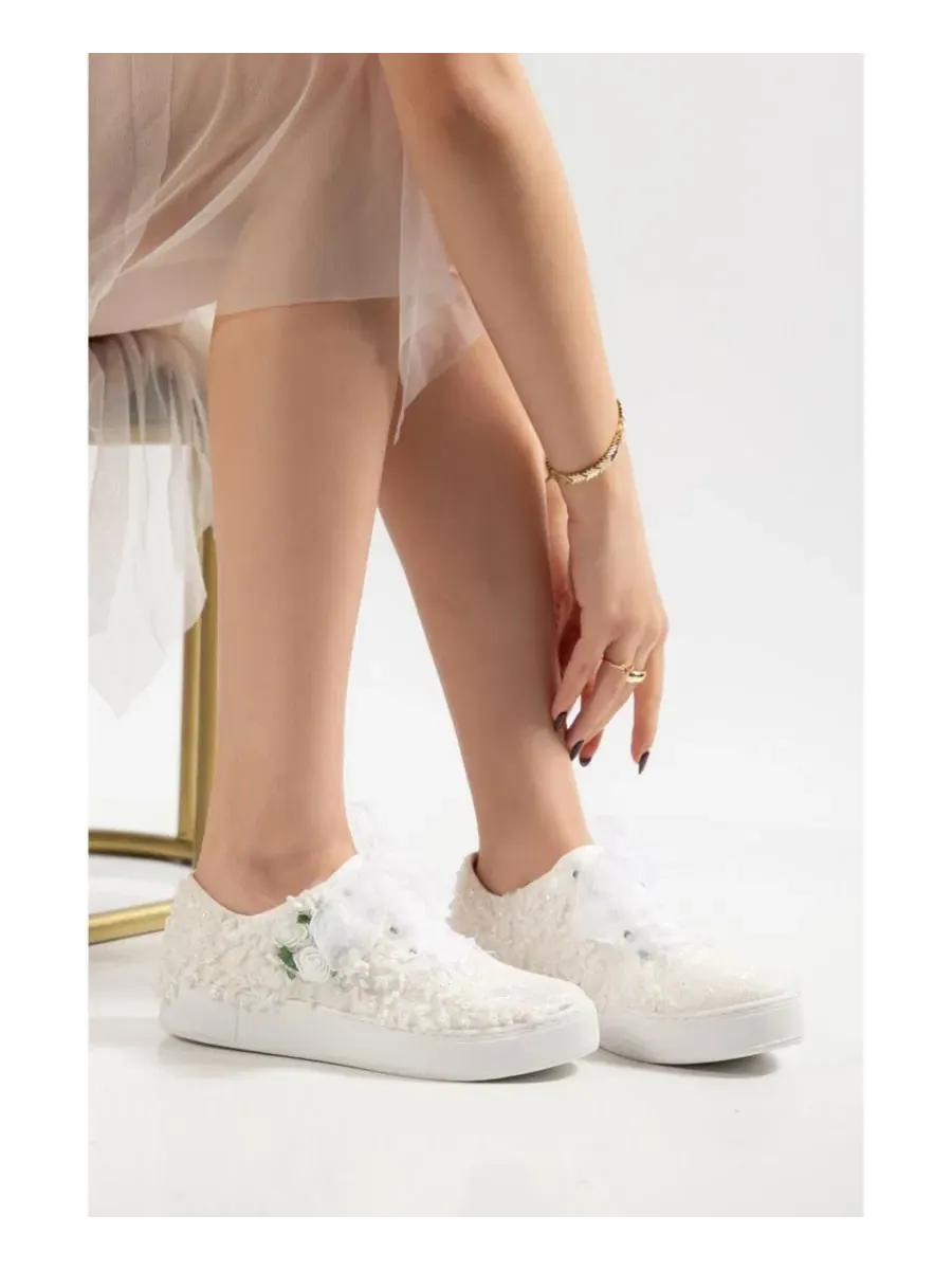 Свадебные кеды Rosalie Flower Forever & Always Shoes — изображение 4 из 4, белый