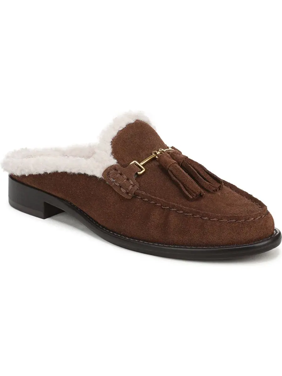 Мюли с каблуком-блоком Callen 2 Almond Toe Franco Sarto — изображение 1 из 5, коричневый/белый