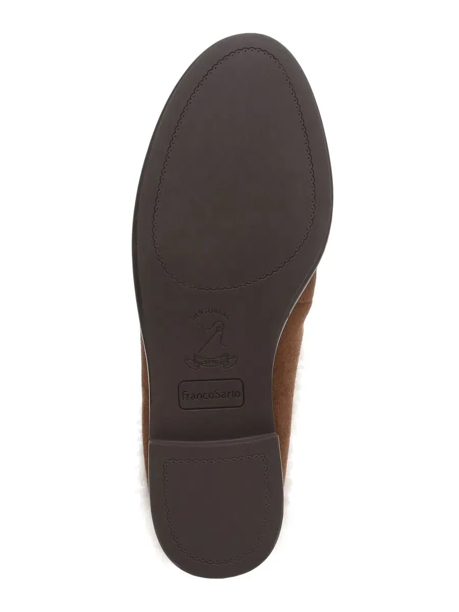 Мюли с каблуком-блоком Callen 2 Almond Toe Franco Sarto — изображение 5 из 5, коричневый/белый