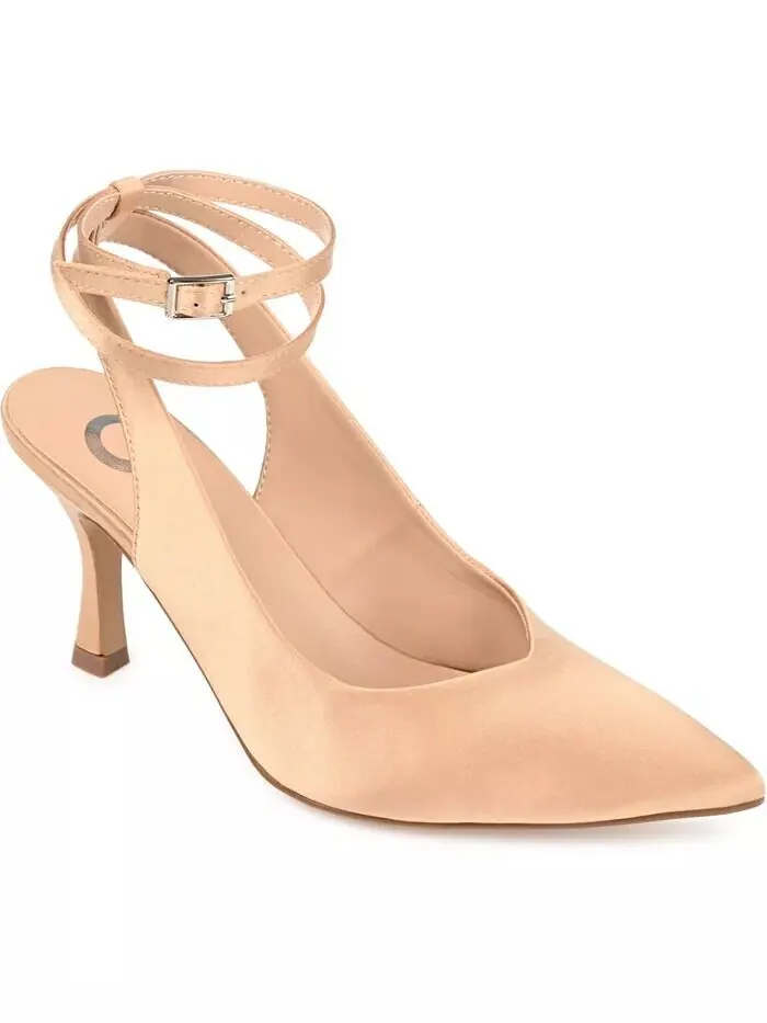 Женские туфли Marcella Satin на каблуках Journee Collection — изображение 1 из 6, золото