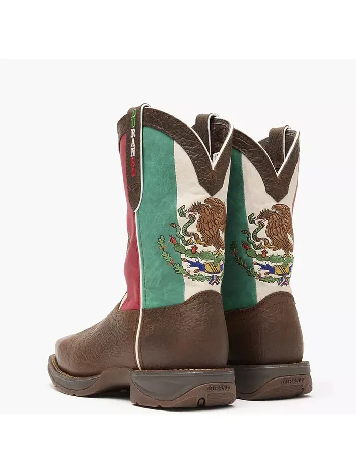 Мужские ковбойские ботинки Rebel by Steel Toe с флагом Мексики Durango — изображение 4 из 7, коричневый