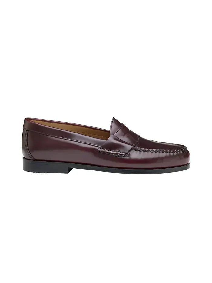 Мужские лоферы Hayes Penny Slip-On Johnston & Murphy — изображение 2 из 5, бордовый