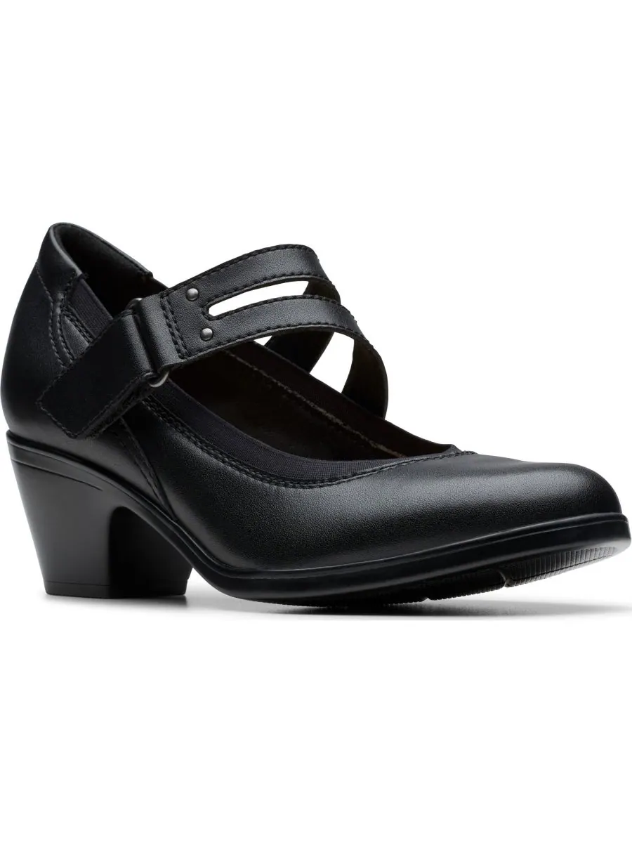 Туфли-лодочки женские Clarks Emily2 Janna, с круглым носком, на блочном каблуке