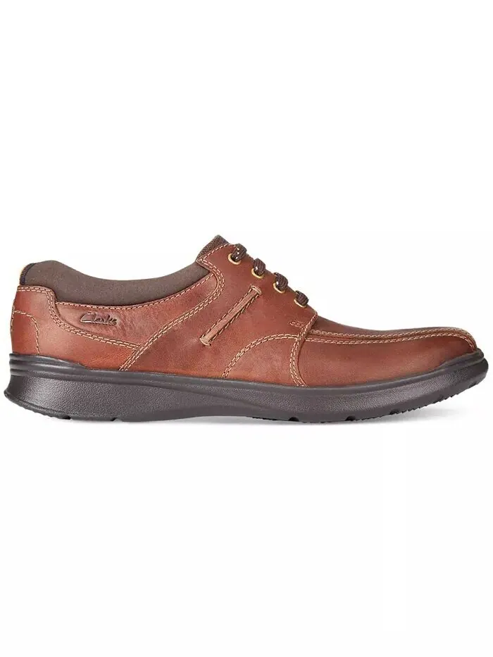 Кроссовки мужские Clarks Cotrell Walk, кожаные — изображение 2 из 11, коричневый