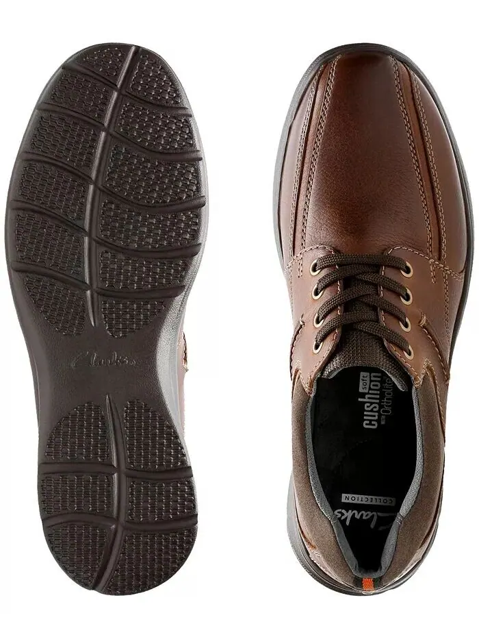Кроссовки мужские Clarks Cotrell Walk, кожаные — изображение 11 из 11, коричневый