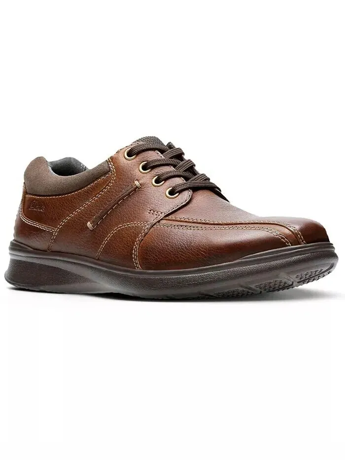 Кроссовки мужские Clarks Cotrell Walk, кожаные — изображение 4 из 11, коричневый