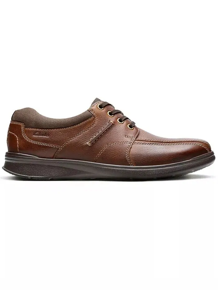 Кроссовки мужские Clarks Cotrell Walk, кожаные — изображение 7 из 11, коричневый