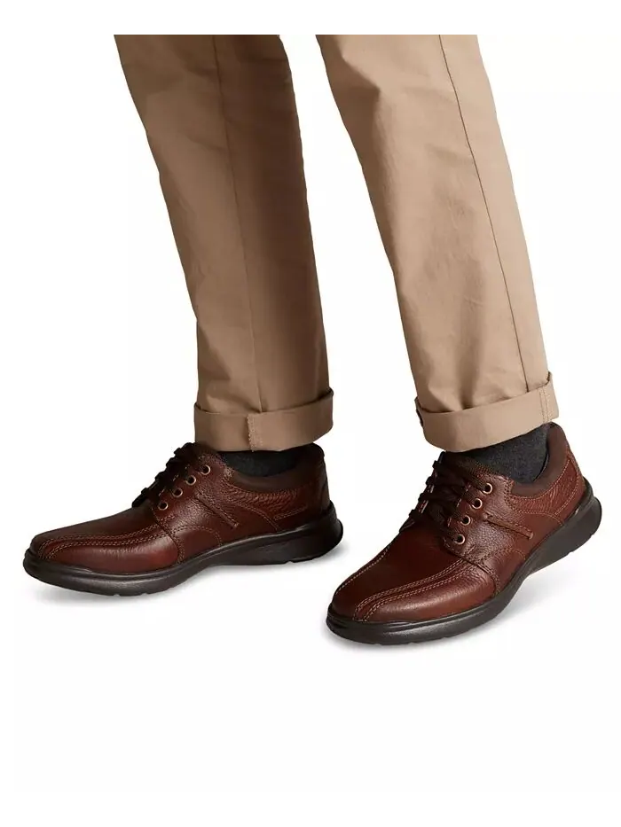 Кроссовки мужские Clarks Cotrell Walk, кожаные — изображение 10 из 11, коричневый