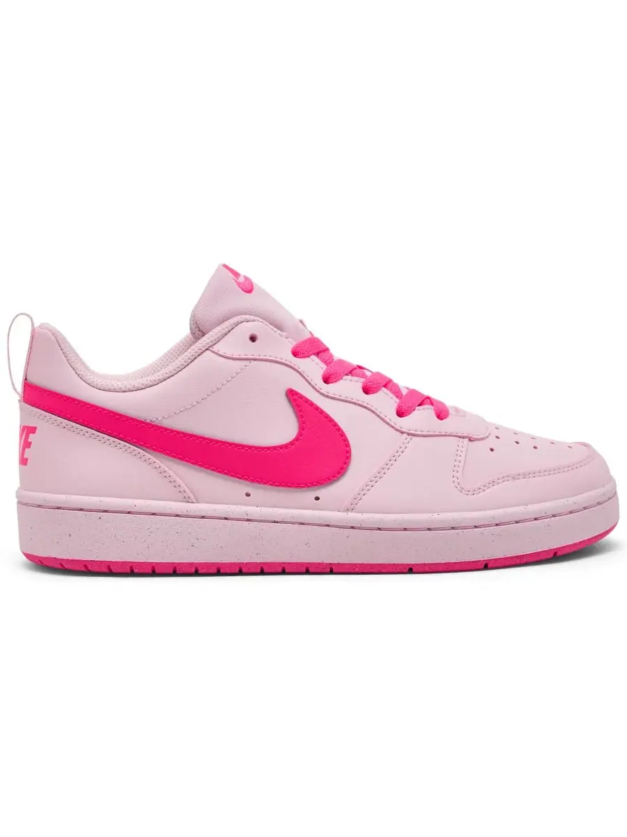 Детские повседневные кроссовки Big Kids Court Borough Low Recraft от Finish Line Nike — изображение 2 из 6, розовый