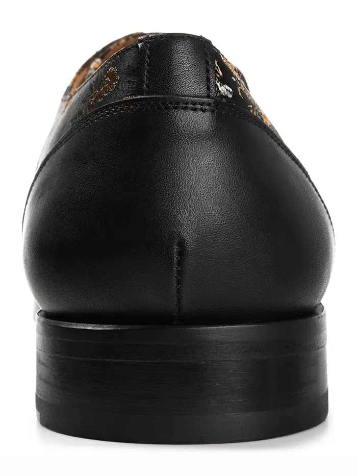 Мужские туфли Jack Handcrafted Leather, Velvet and Wool Taft — изображение 2 из 9, черный