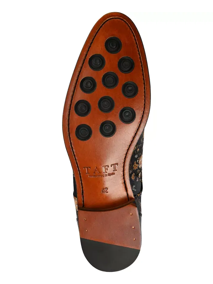 Мужские туфли Jack Handcrafted Leather, Velvet and Wool Taft — изображение 4 из 9, черный
