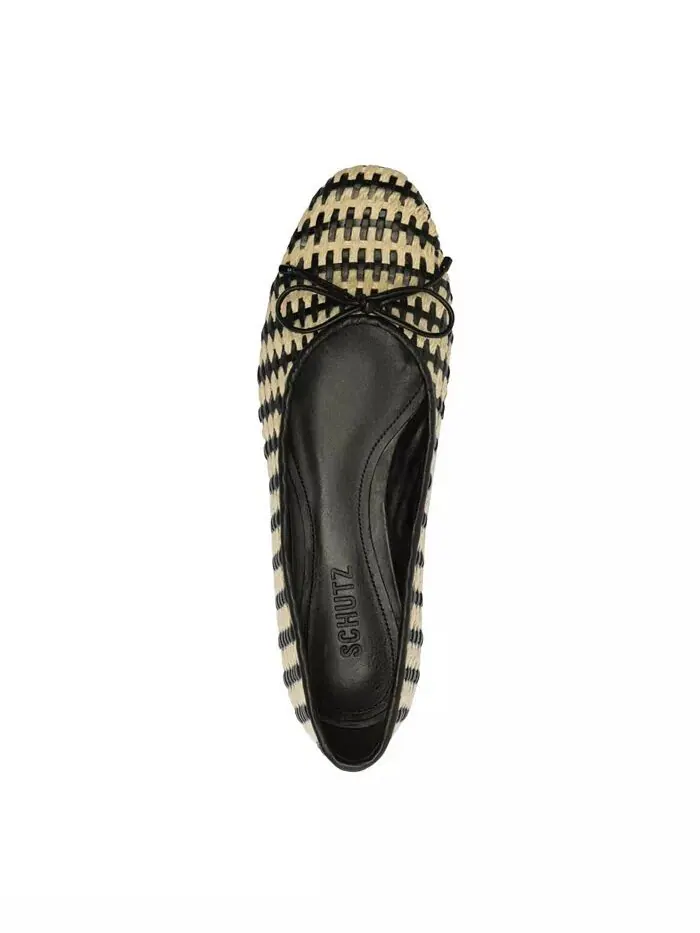 Женские соломенные туфли-лодочки Arissa Slip On Schutz — изображение 4 из 5, черный