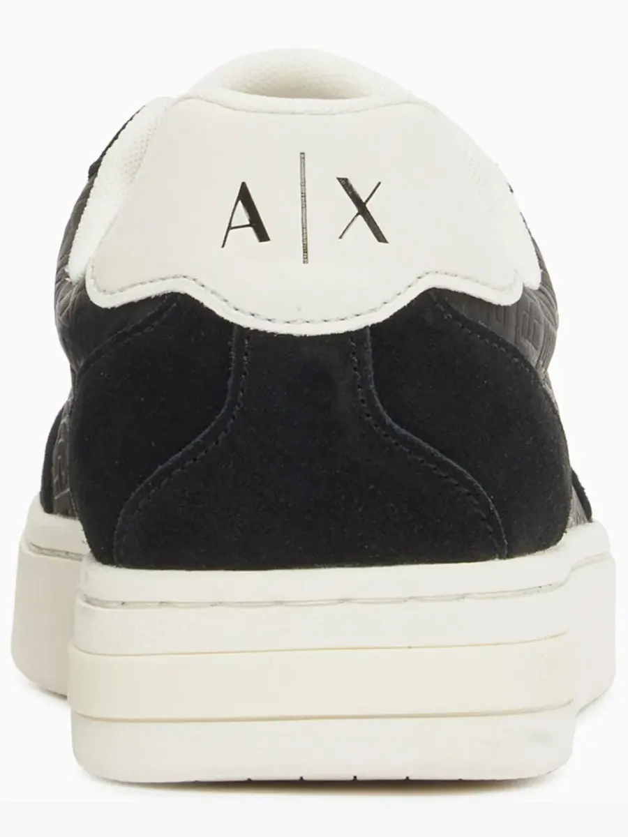 Мужские кроссовки London с тиснением A|X Armani Exchange — изображение 3 из 5, черный/белый