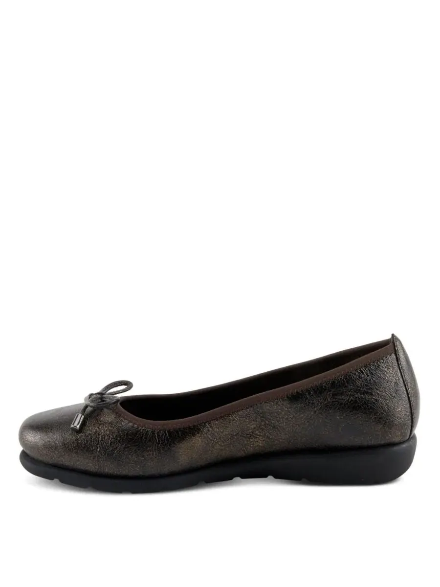 Балетки с бантом, модель Chesser Spring Step — изображение 2 из 7, золотистый