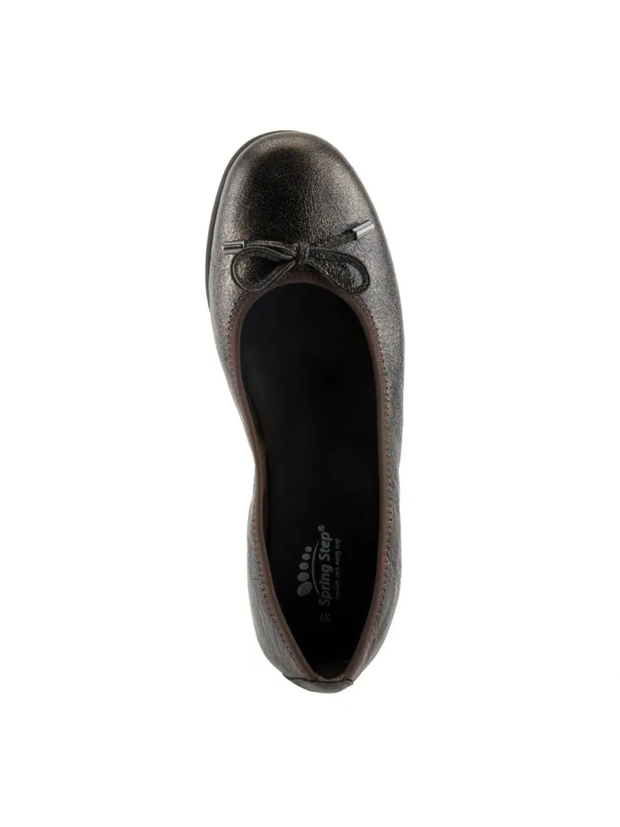 Балетки с бантом, модель Chesser Spring Step — изображение 3 из 7, золотистый