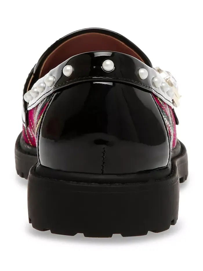 Туфли-лоферы Marim для девочек и подростков Betsey Johnson — изображение 4 из 5, красный мульти