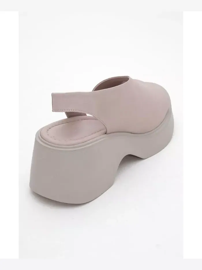 Сандалии ROY из кожи на танкетке (женские) Forever & Always Shoes — изображение 5 из 5, светлый розовый
