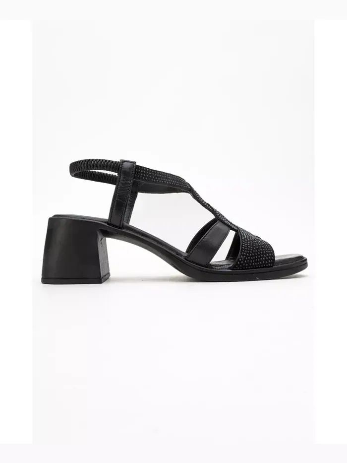 Сандалии Dolen из массивной кожи (женские) Forever & Always Shoes — изображение 6 из 6, черный