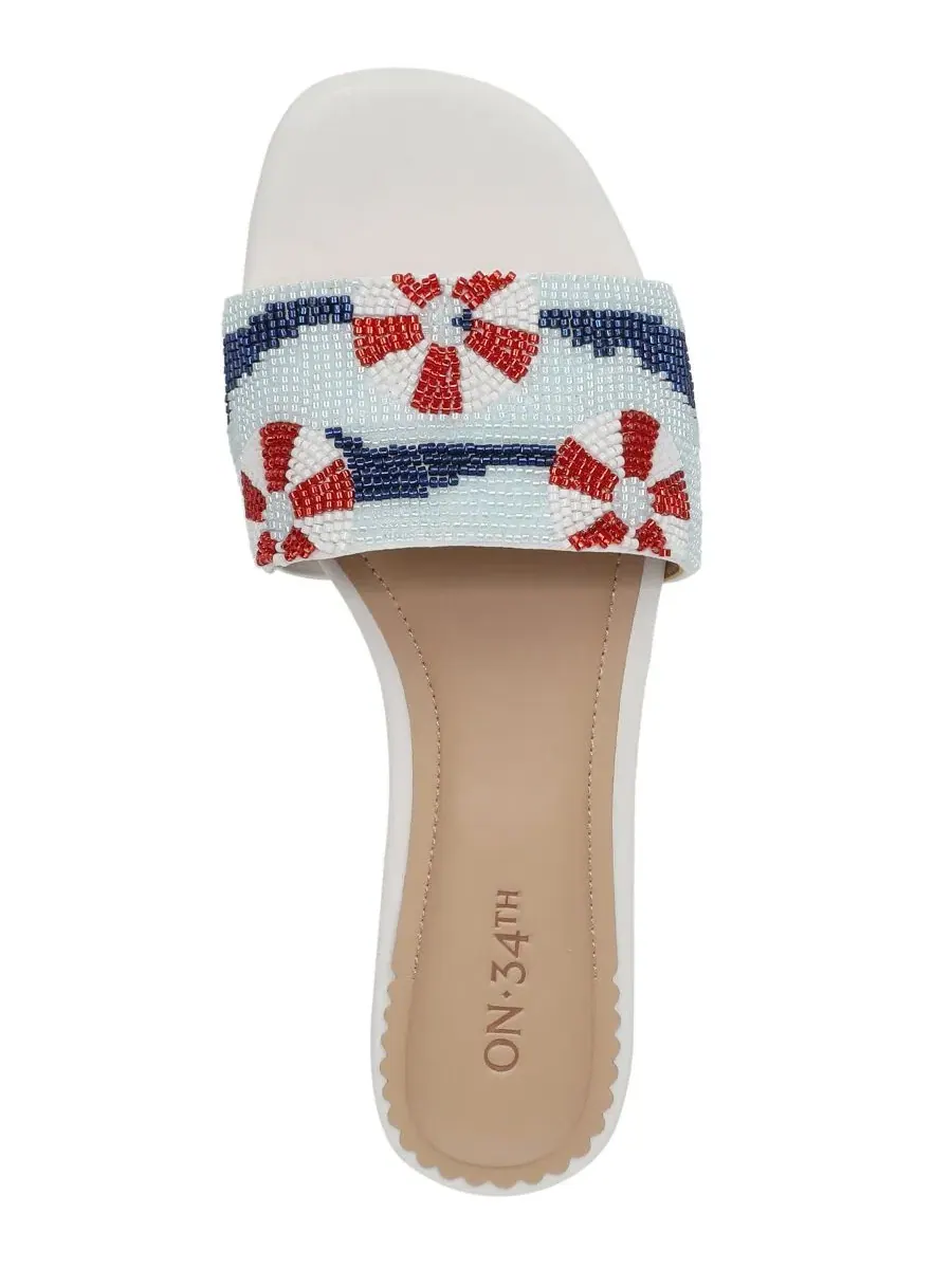 Женские сандалии-балетки Parvatii с бисером On 34th, Umbrella Stripe Beaded — изображение 4 из 5