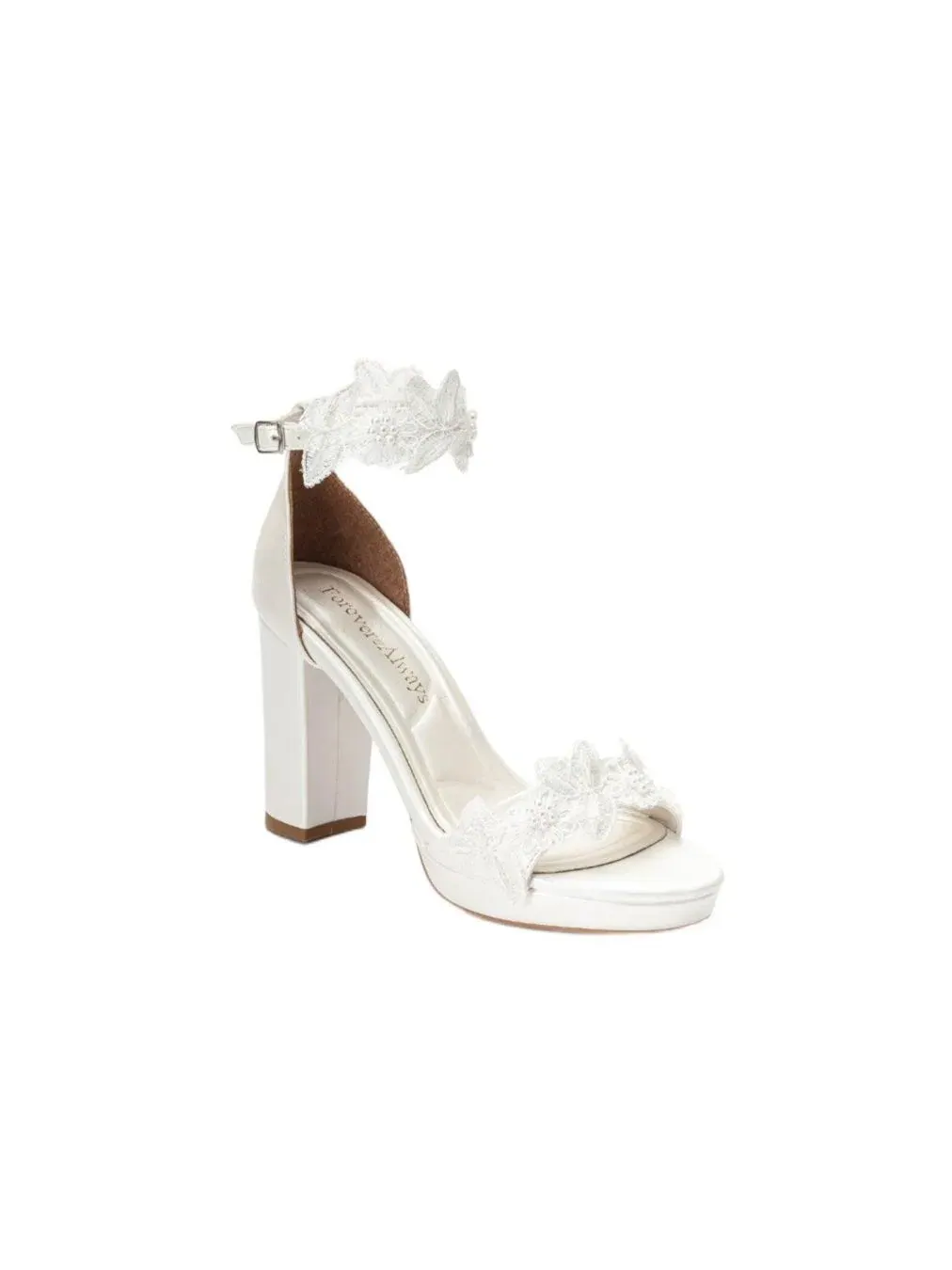 Женские кружевные свадебные туфли на каблуке Isadora Forever & Always Shoes