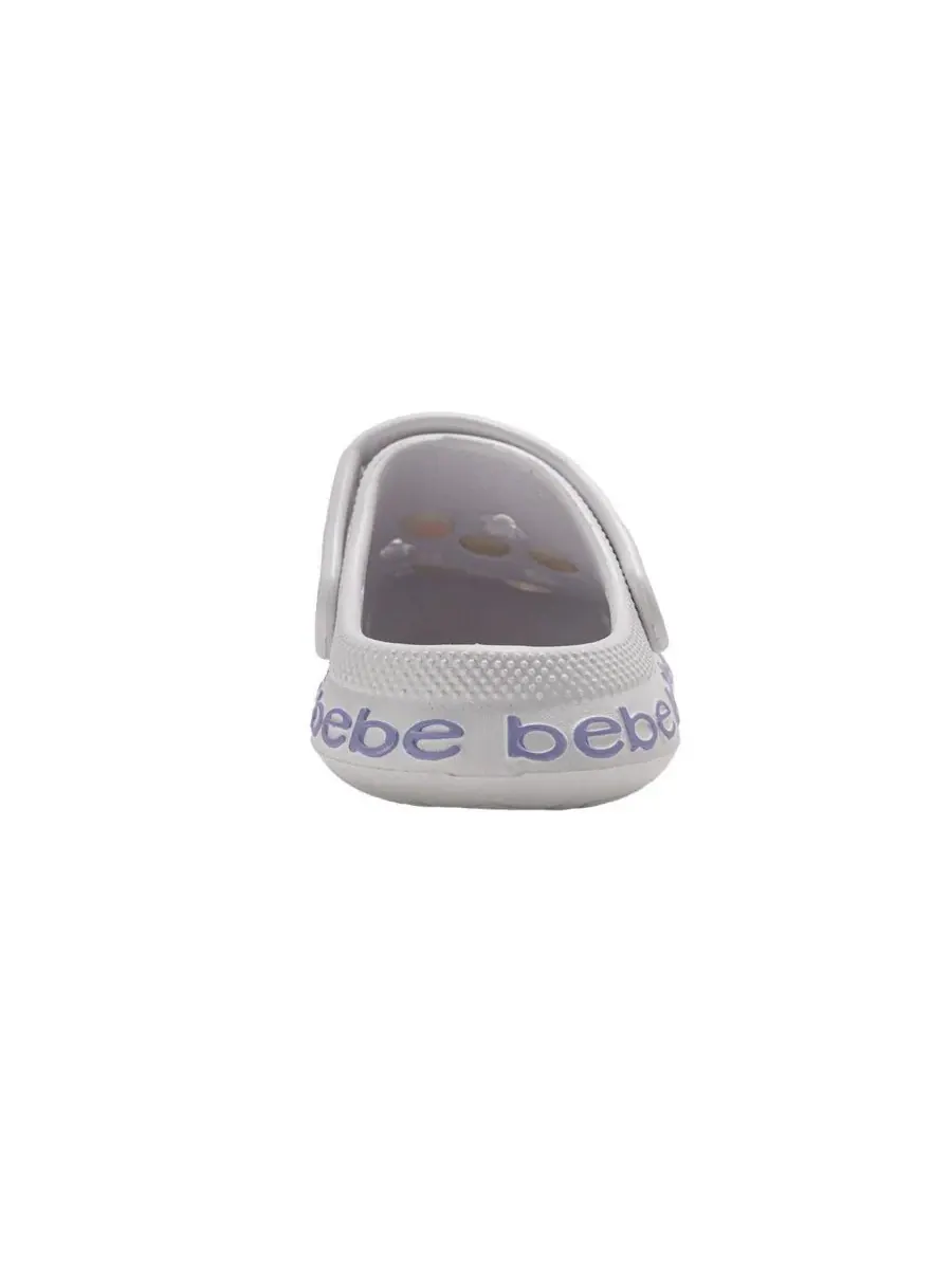 Детские сабо из ЭВА с декоративными элементами и логотипом Bebe — изображение 3 из 7, белый