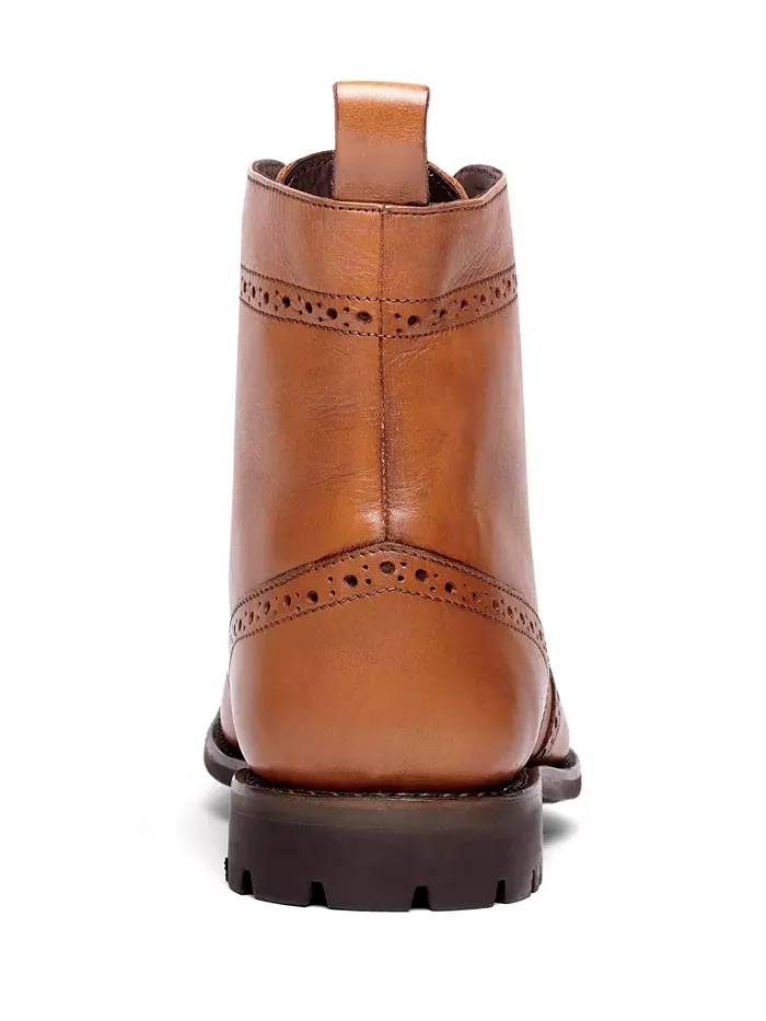 Мужские кожаные модельные ботинки Grant Wingtip Anthony Veer — изображение 3 из 5, коричневый