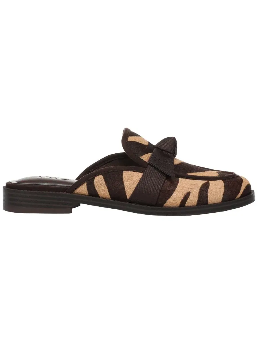Женские мюли-слипоны Karindaa Bow I.N.C. International Concepts, Cafe Zebra Haircalf — изображение 2 из 5