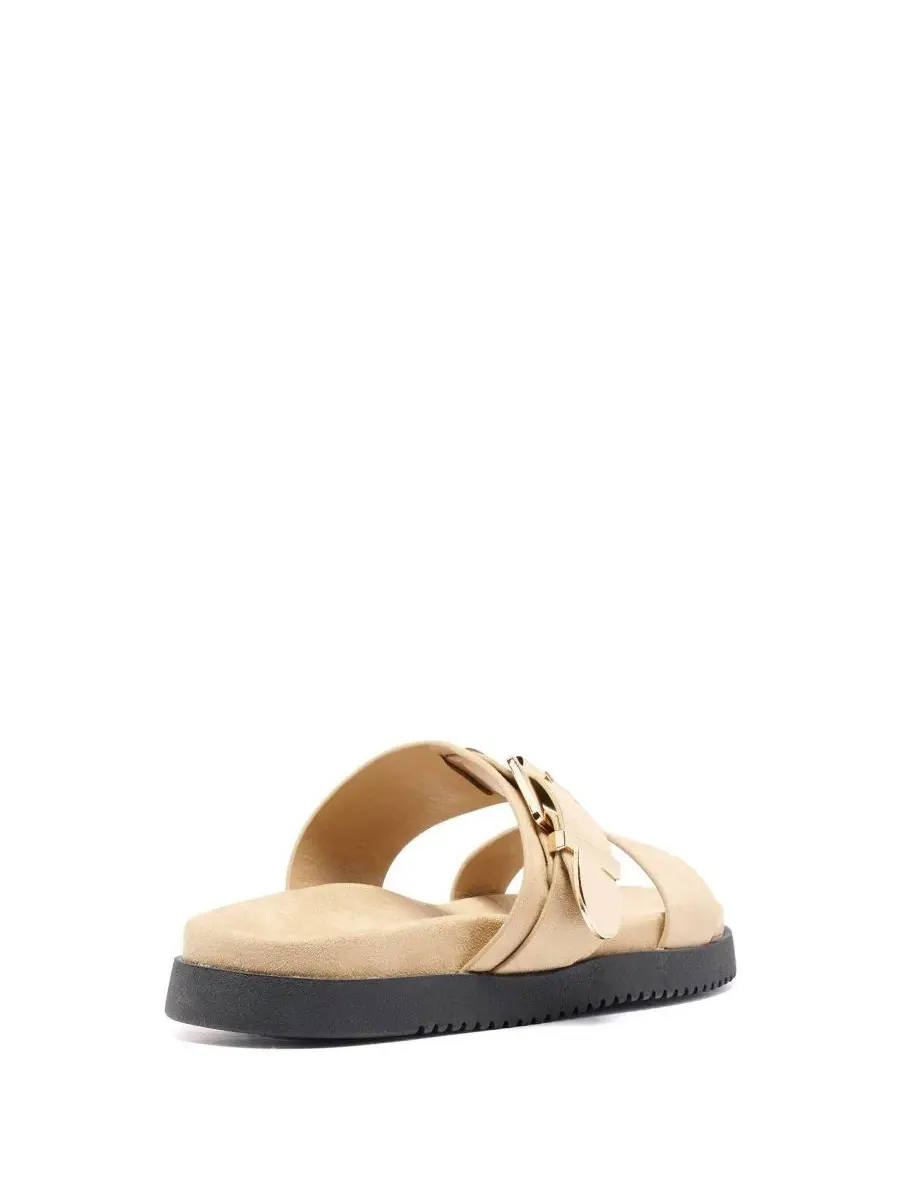 Сандалии-слайды с открытым носком, Remi Slide Therapy Australia, Cashew Faux Suede — изображение 3 из 5