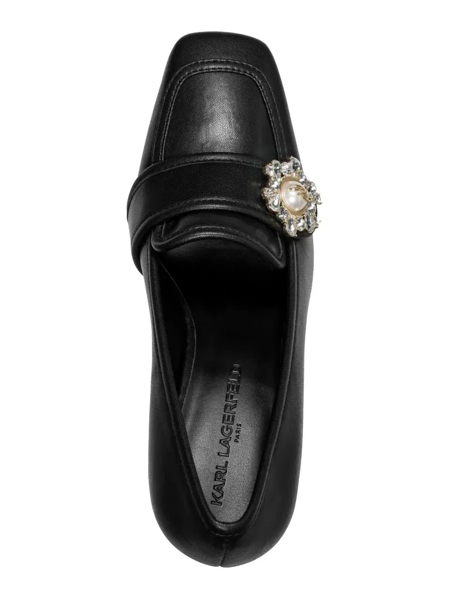 Туфли-лодочки с блок-каблуком Savannah II KARL LAGERFELD PARIS — изображение 4 из 5, черный