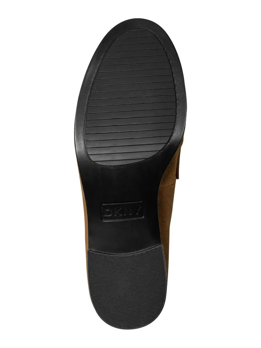Женские лоферы Ladey Slip-On Heeled Loafer Pumps DKNY — изображение 2 из 5, ореховый