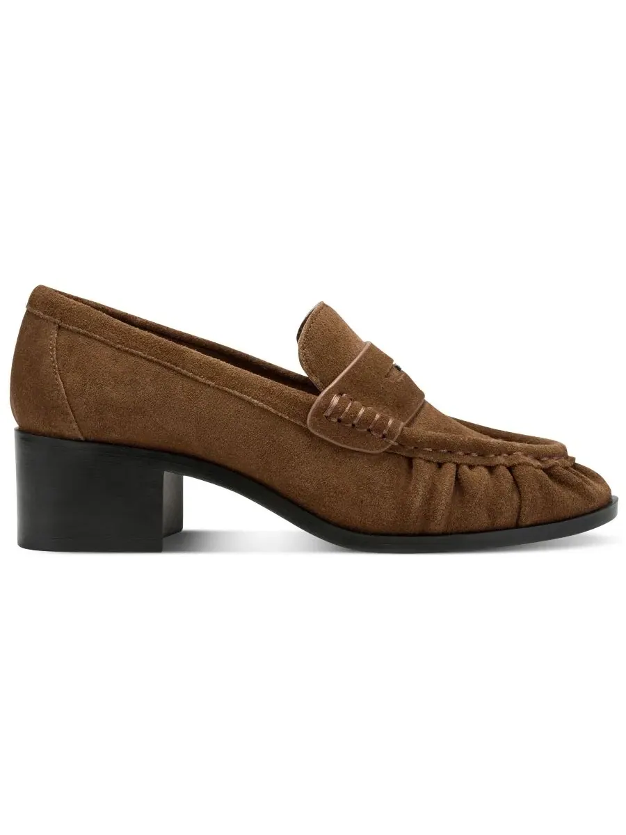 Женские лоферы Ladey Slip-On Heeled Loafer Pumps DKNY — изображение 5 из 5, ореховый