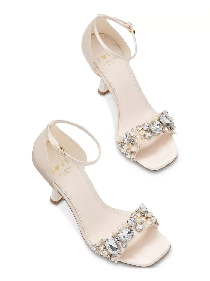 Женские сандалии Treasure Embellished Dress kate spade new york — изображение 3 из 5, бежевый