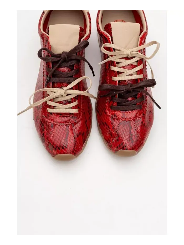 Кроссовки Crea Leather (женские) Forever & Always Shoes — изображение 2 из 4, красный