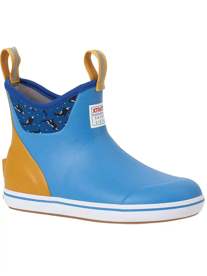 Женские ботильоны Salmon Sisters 6 дюймов Ankle Deck XTRATUF — изображение 1 из 7, синий