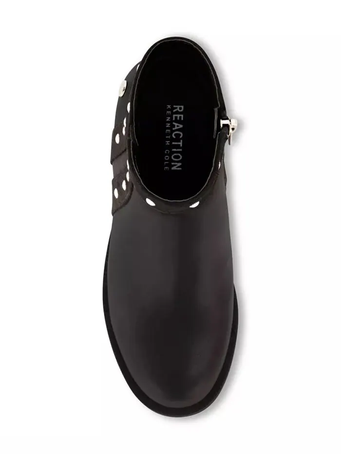 Ботильоны на каблуке с заклепками для маленьких девочек Kenneth Cole New York — изображение 7 из 7, черный
