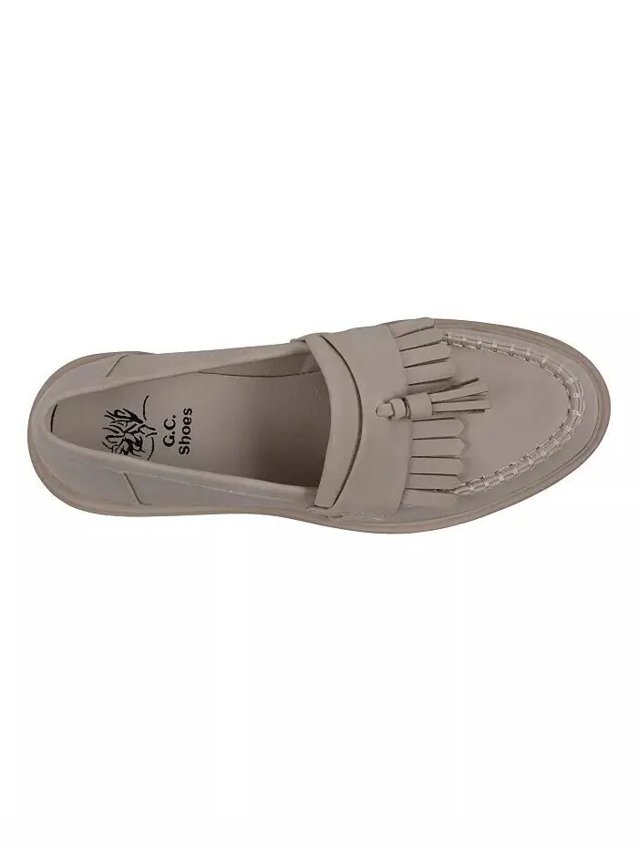 Женские лоферы Tillie с кисточками на подошве и ушками GC Shoes — изображение 4 из 5, бежевый