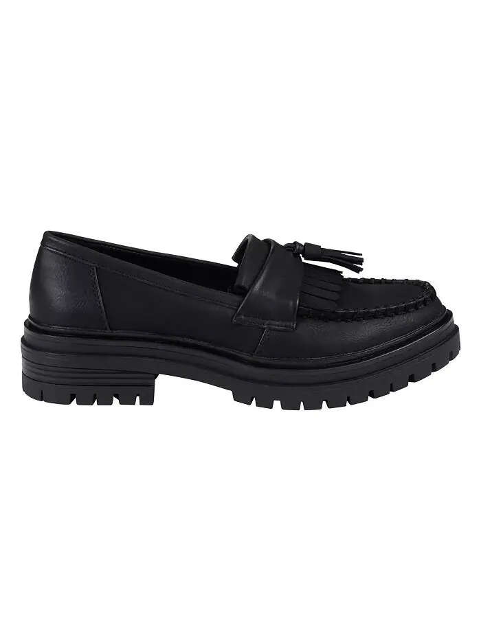 Женские лоферы Tillie с кисточками на подошве и ушками GC Shoes — изображение 2 из 5, черный