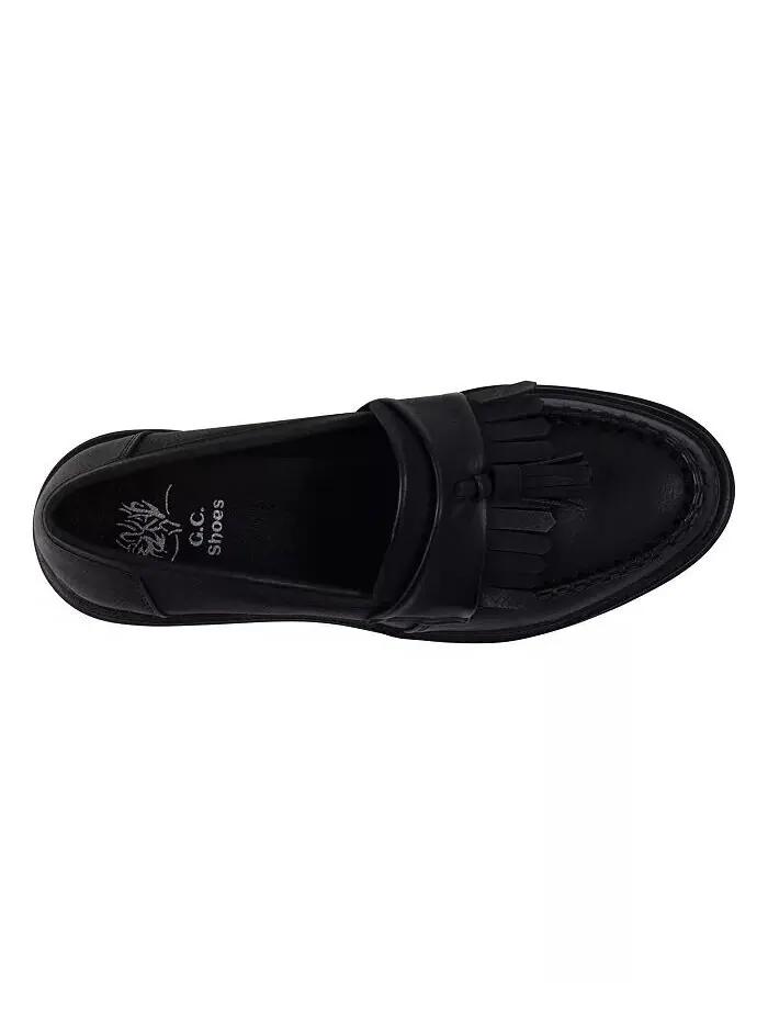 Женские лоферы Tillie с кисточками на подошве и ушками GC Shoes — изображение 4 из 5, черный