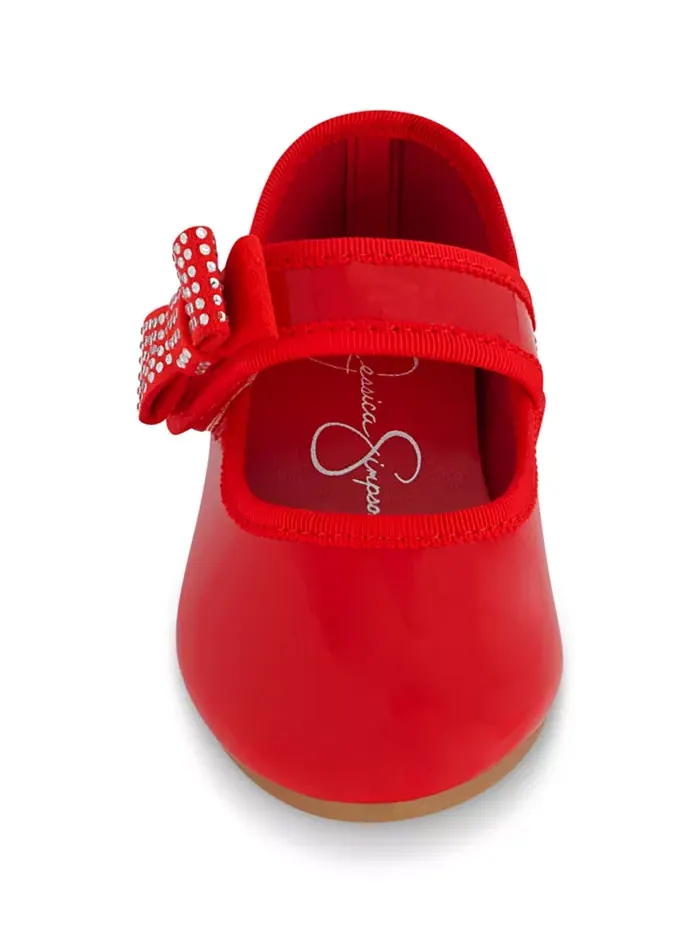 Балетки Amy Crystal Bow для девочек Jessica Simpson — изображение 4 из 6, золото