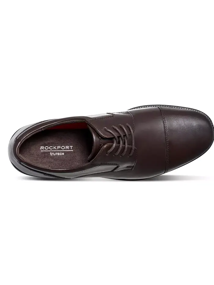 Мужские классические туфли Charles Road с мыском Rockport — изображение 4 из 5, коричневый