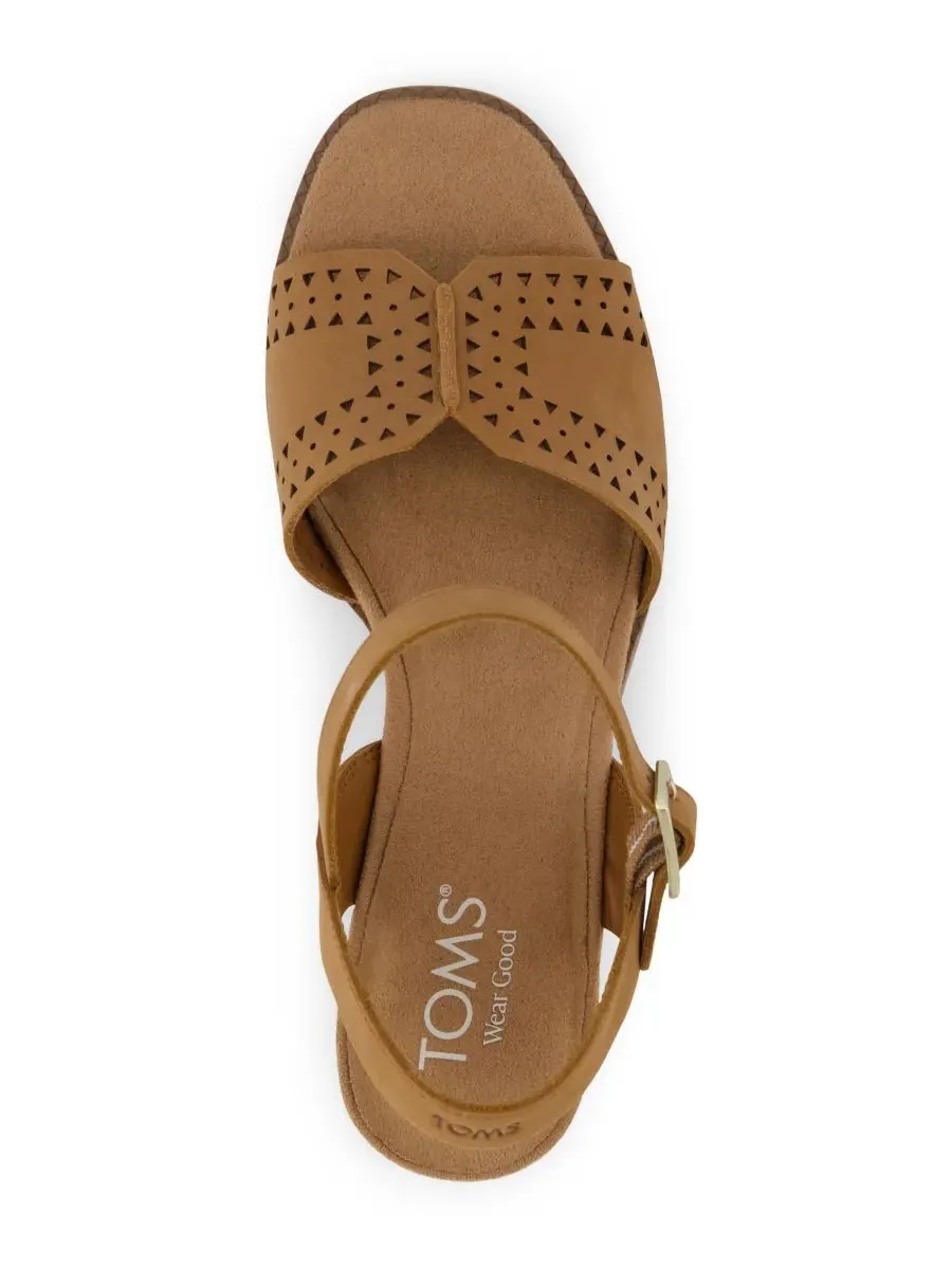 Женские сандалии Eloise на блочном каблуке TOMS — изображение 4 из 5, коричневый