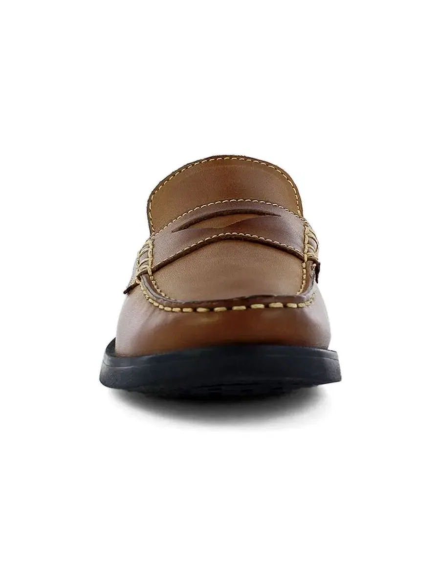 Туфли-лoaферы для мальчика Croquet Penny Loafer JR Florsheim — изображение 2 из 7, бежевый