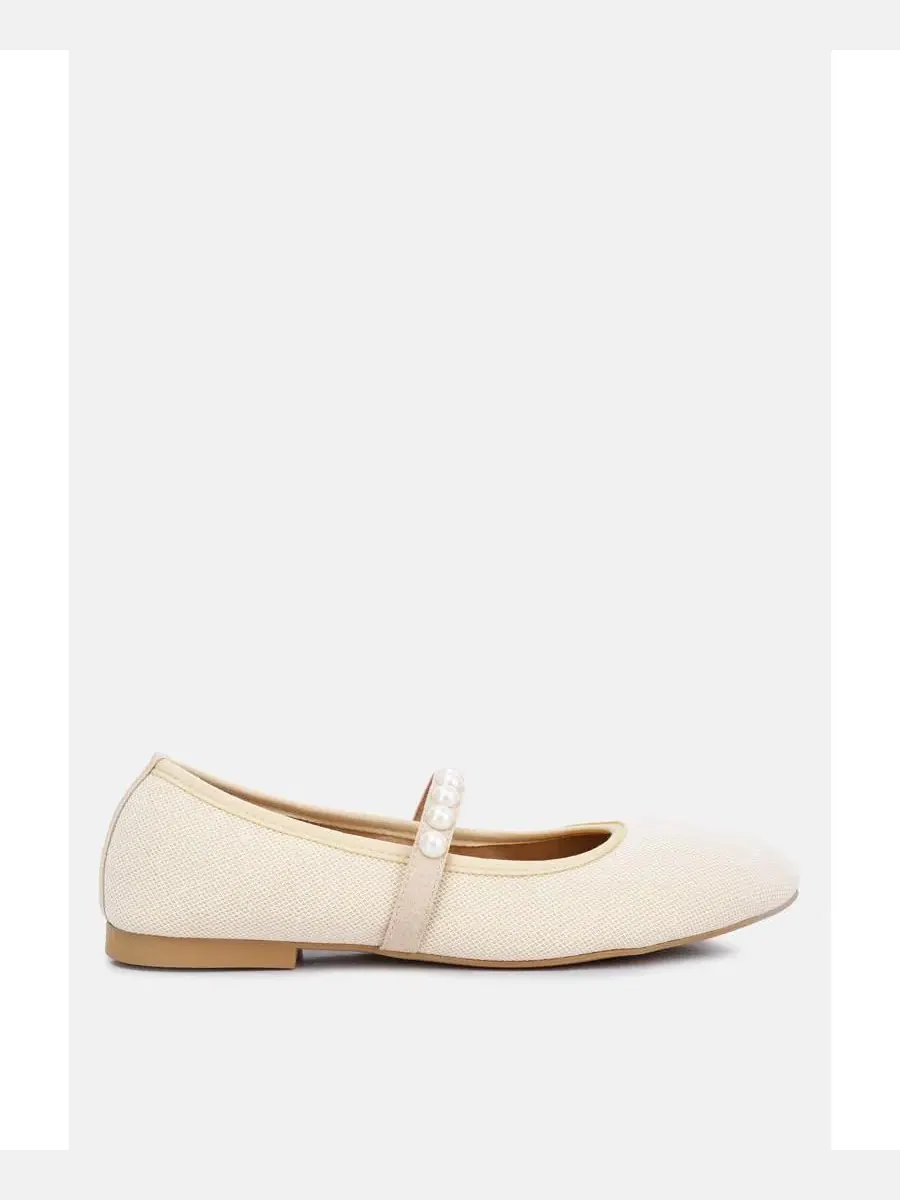 Балетки с жемчужной отделкой Sassie Pearl Embellished Ballerina Flats London Rag — изображение 6 из 7, розовый
