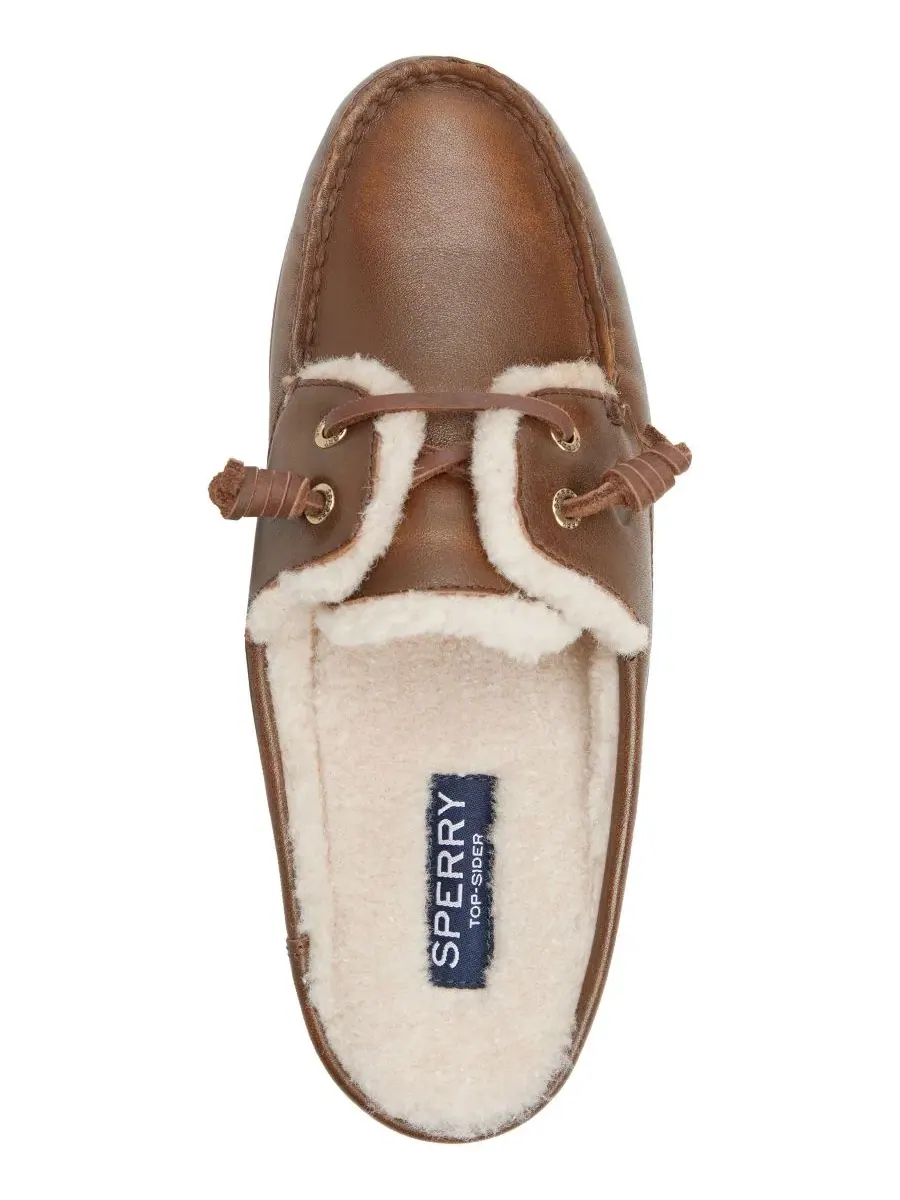 Мюли из кожи с мысиком Sperry — изображение 4 из 5, коричневый